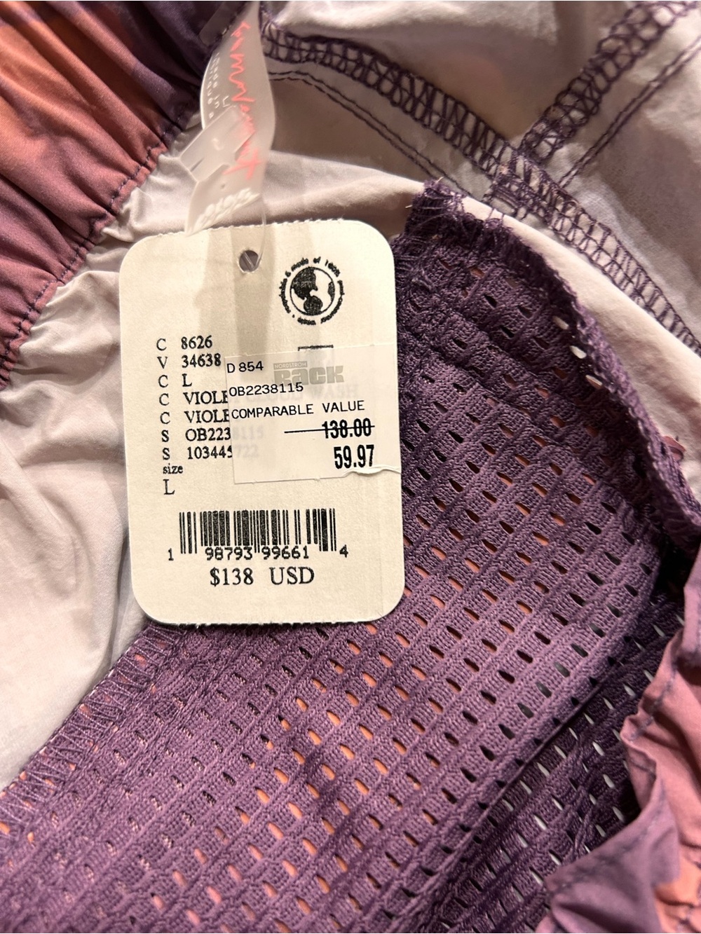 Free People FP Movement In The Wild Pants violet cloud wash L - Picture 5 of 5